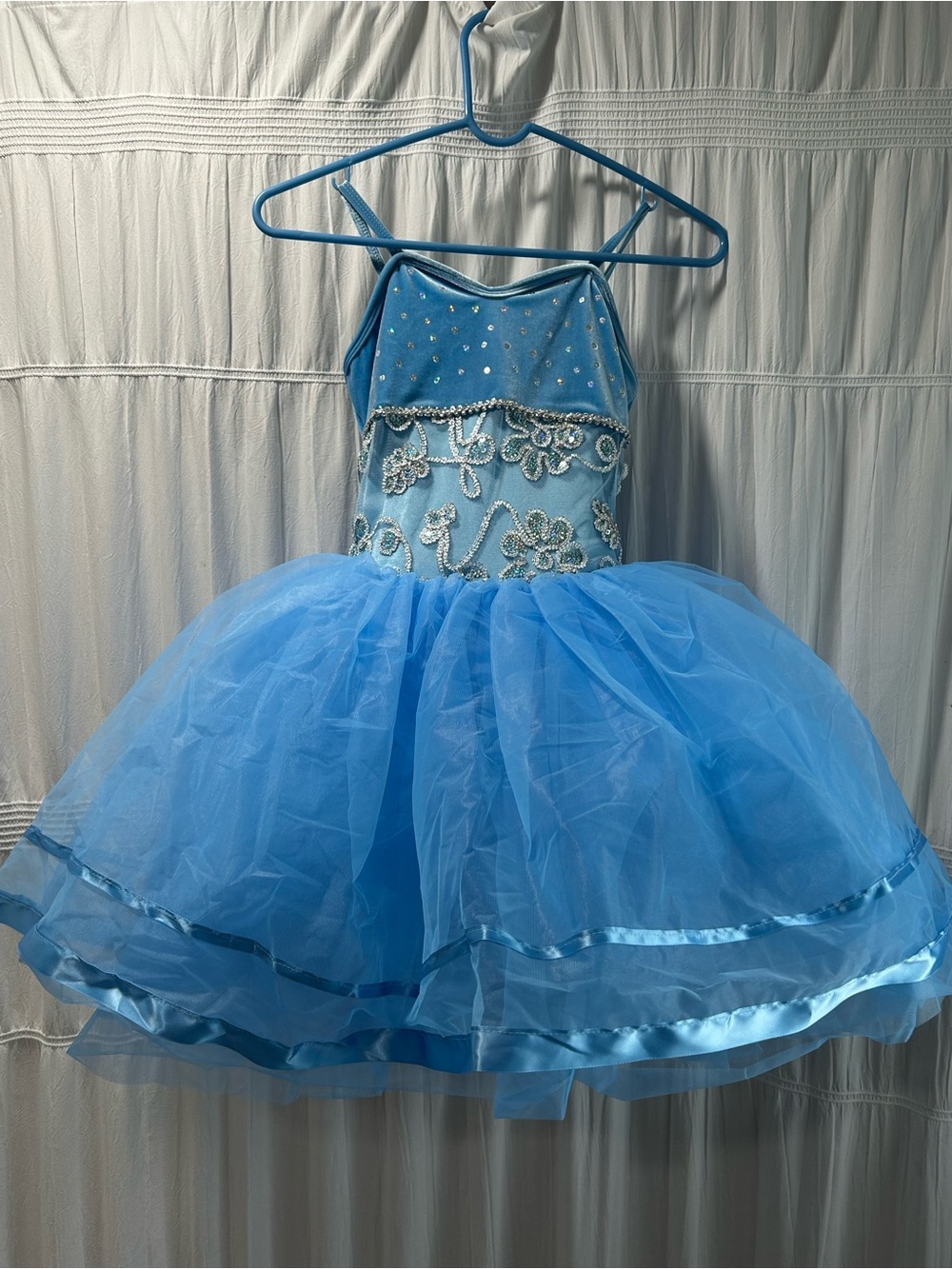 Curtain Call So Much Love E1013 Blue Ballet Tutu Dance Costume Child Large CLA